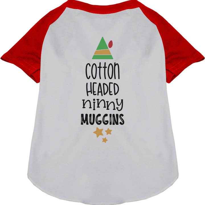 Cotton Headed Ninny Muggins Pet Raglan Shirt for wholesale by As You Wish Apparel