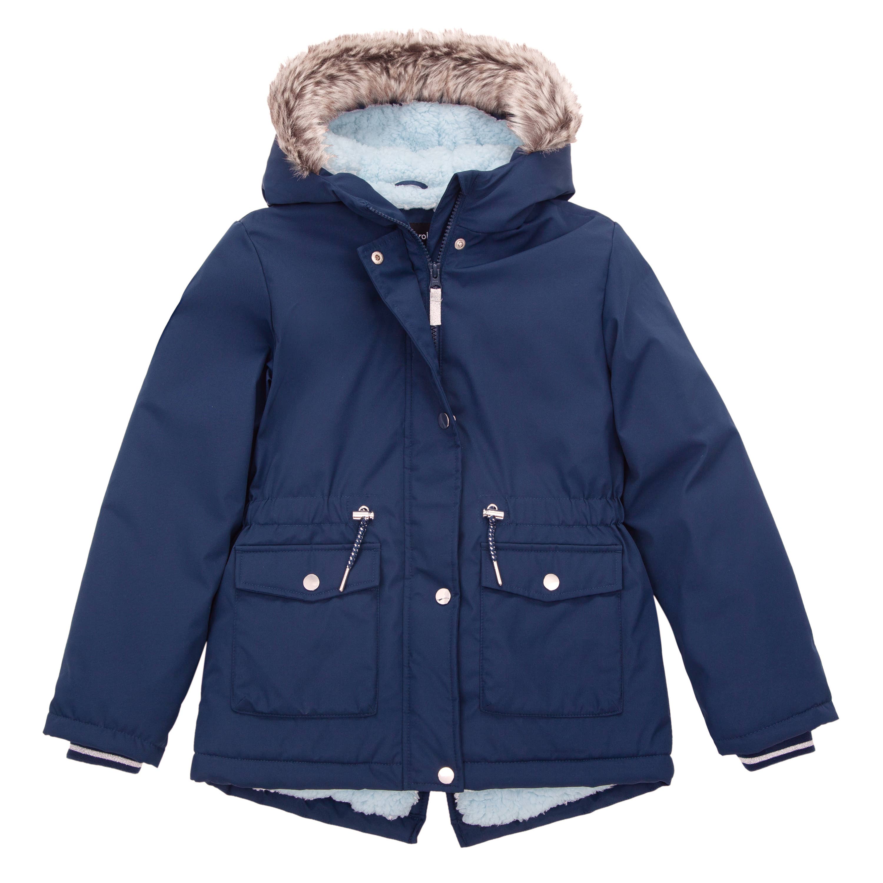 Rokka & Rolla - Wholesale Parka - Kids - Girls' Hooded Parka Jacket Fleece Lined Winter Coat16