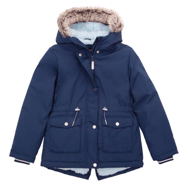 Rokka & Rolla - Wholesale Parka - Kids - Girls' Hooded Parka Jacket Fleece Lined Winter Coat16