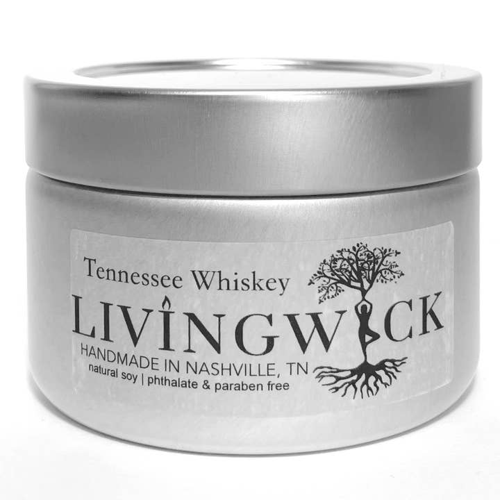 Tennessee Whiskey - Hand Poured Soy Candle - 3oz for wholesale by LIVINGWICK