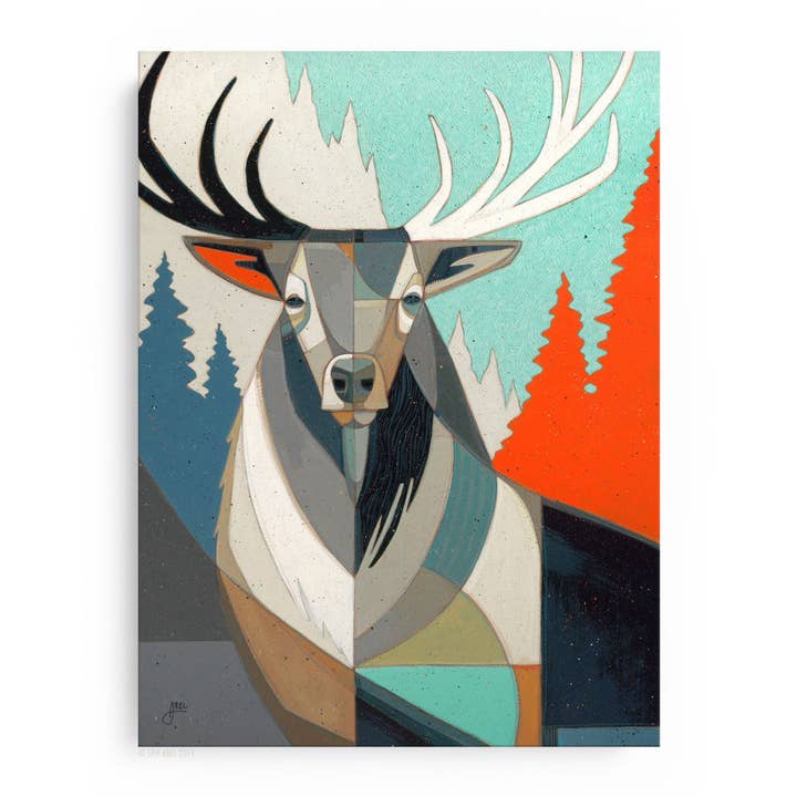 Abel Arts - Vente Affiche d'art - Wapiti - WHLSL Imprimer