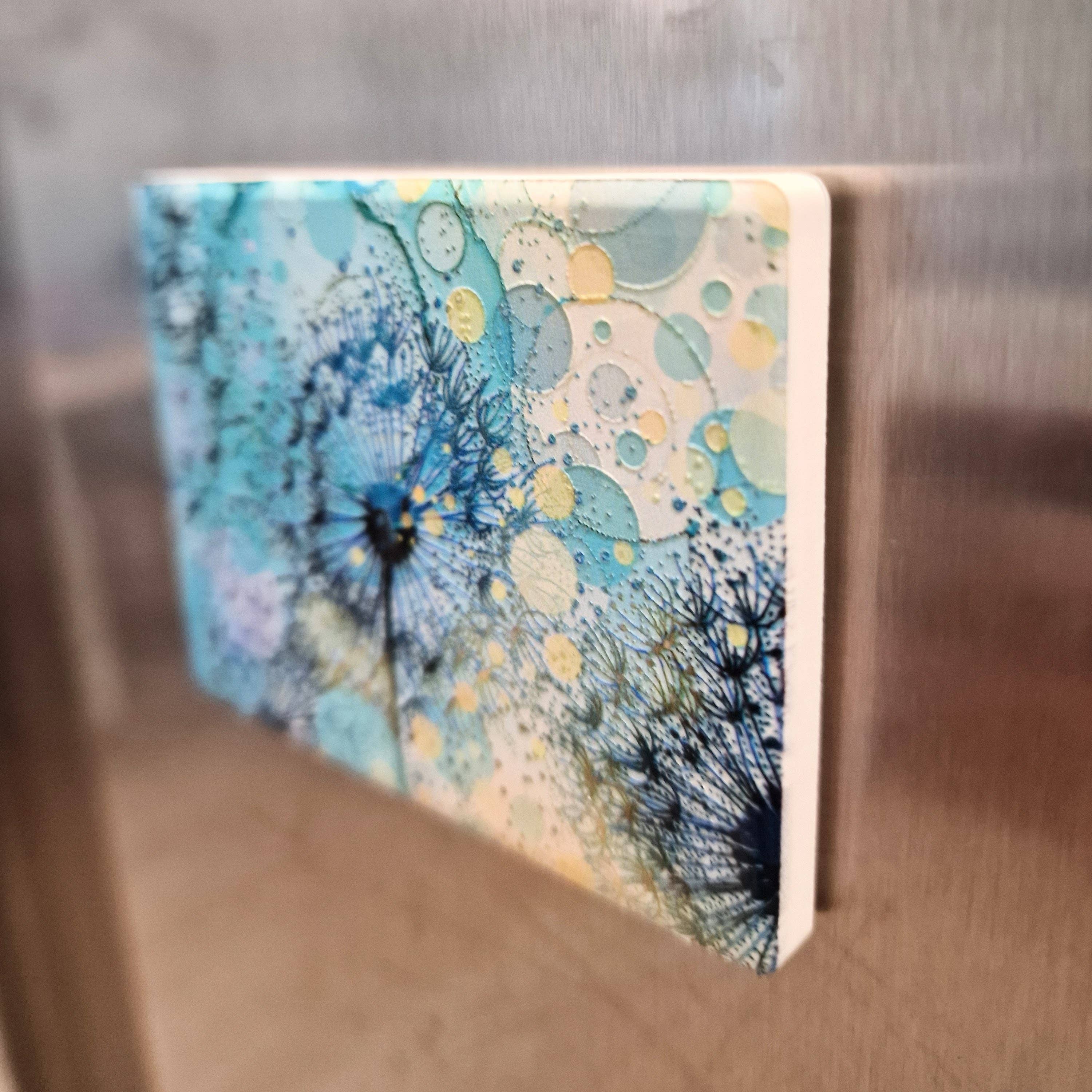 By Jo Crafts – wholesale Magnet – 76-MG Turquoise Dandelion Magnet 9