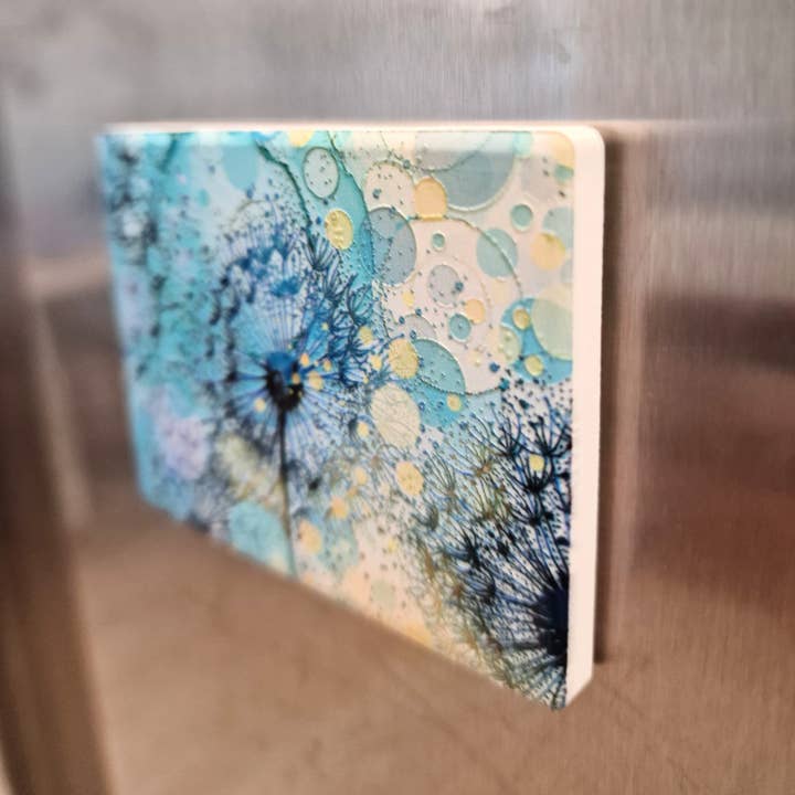By Jo Crafts – wholesale Magnet – 76-MG Turquoise Dandelion Magnet 9