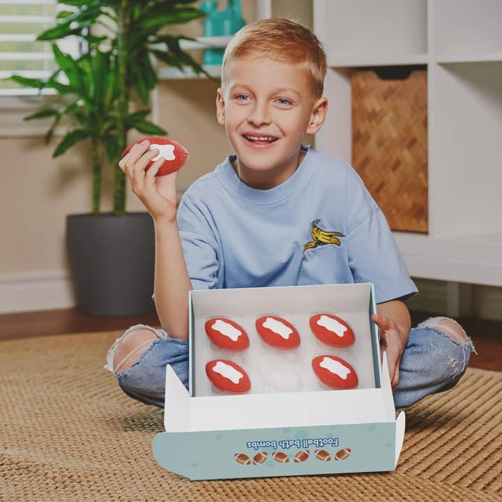 Bathletes World – Engroshandel Badekugle – Børnefodboldbadebomber med præmie indeni- 6-pakke4