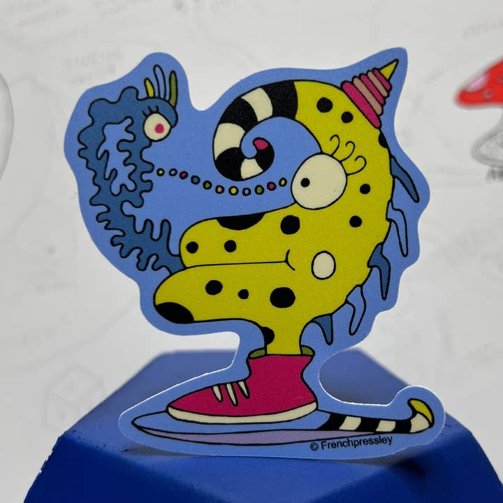 Apple crisp bag o mushrooms - Sticker for wholesale by FRENCHPRESSLEY