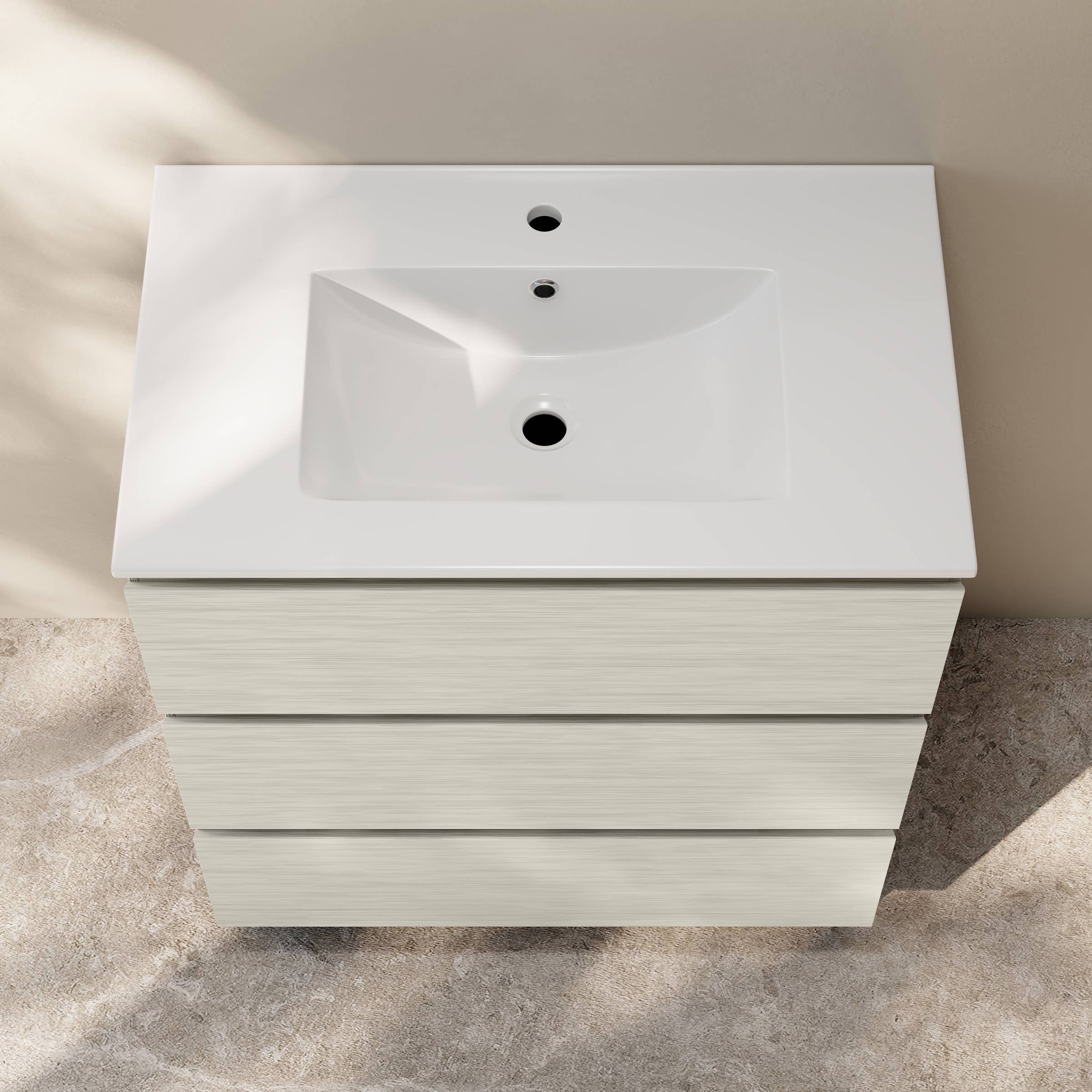 Swiss Madison - Wholesale Cabinet - Liberte 30" Freestanding Vanity White Oak w/ Sink7