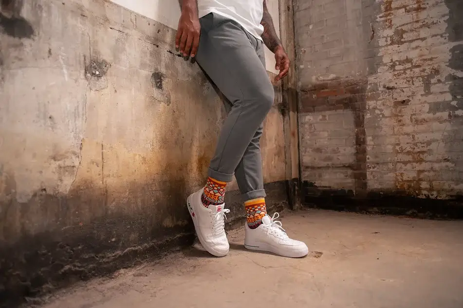 Olisha socks - Wholesale Socks - Unisex - Sema Burnt ochre - Organic Cotton Socks2