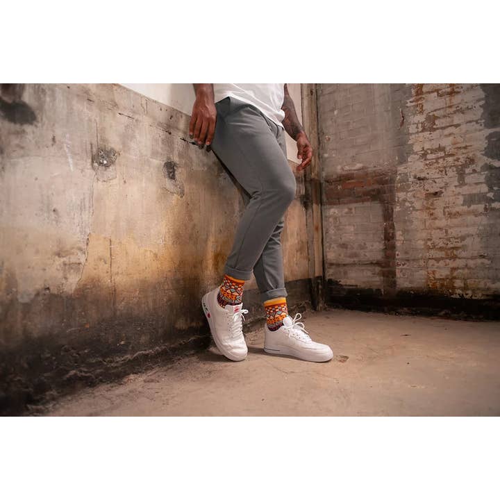 Olisha socks - Wholesale Socks - Unisex - Sema Burnt ochre - Organic Cotton Socks2