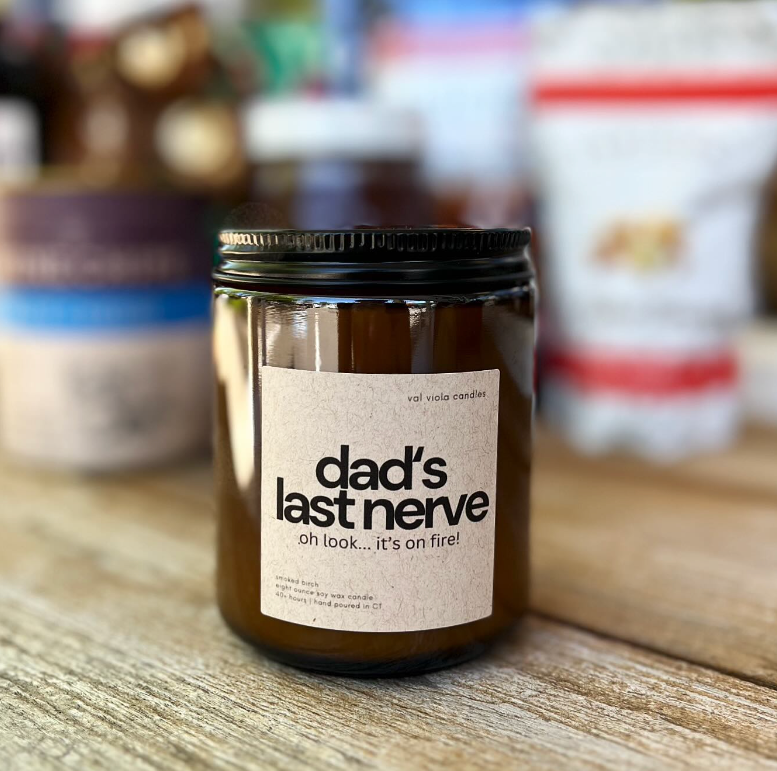 Val Viola Candles - Wholesale Jar/Filled Candle - Custom Candles |  Amber Jar Soy Wax Candles11