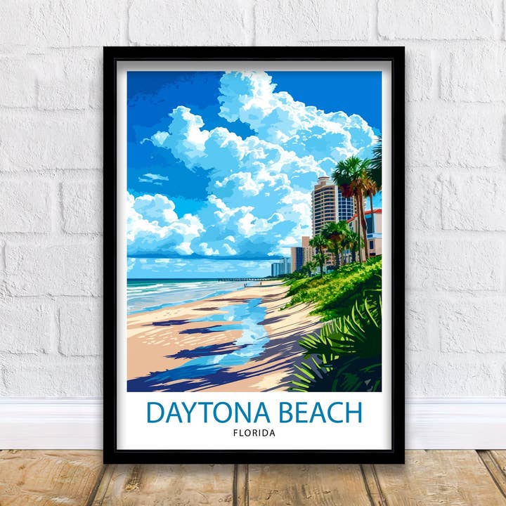 Daytona Beach Florida Plakat for engroshandel hos InkNPrintz