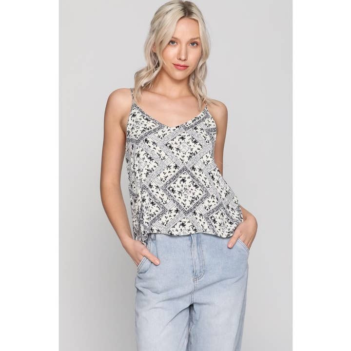 Débardeur à Double Épaisseur à Imprimé Ample pour la vente par IVE