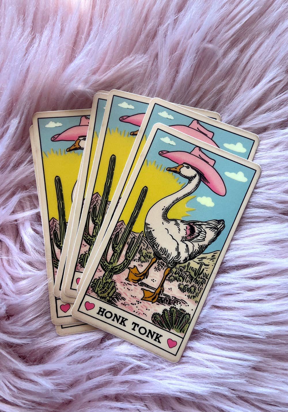 kaeraz - Wholesale Sticker - Honk Tonk Goose Tarot Card Sticker4