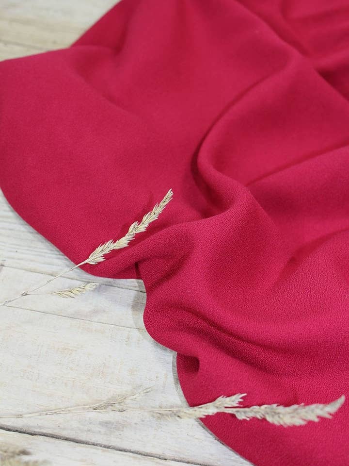 Red Viscose Crepe Grenade Fabric for wholesale by Eglantine et Zoé