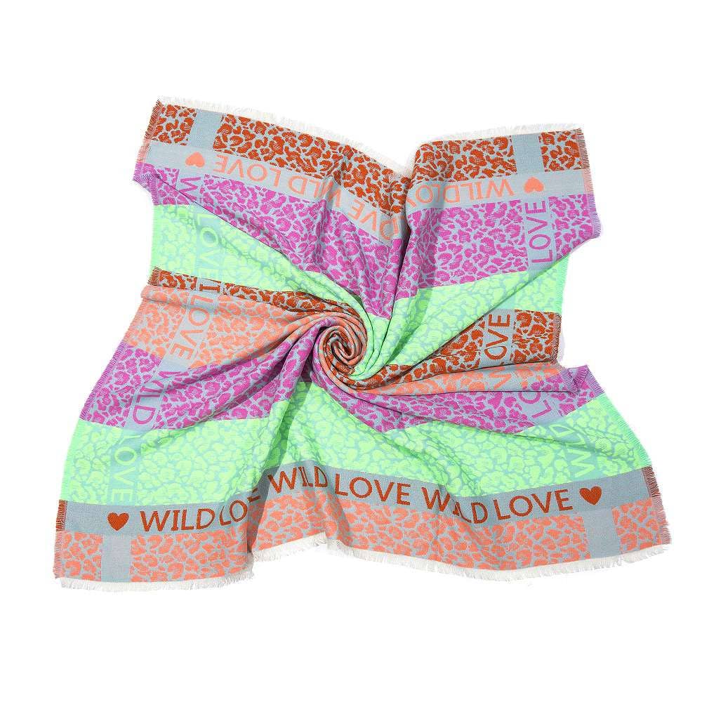 Fox by Ren GmbH - Venta al por mayor Bufanda - Mujer - Pañuelo cuadrado « Wild Love »1