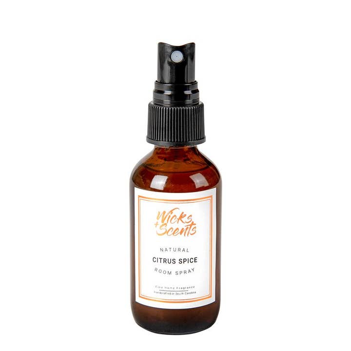 Wicks + Scents - Wholesale Room & Linen Spray - Citrus Spice - All Natural Room + Linen Spray