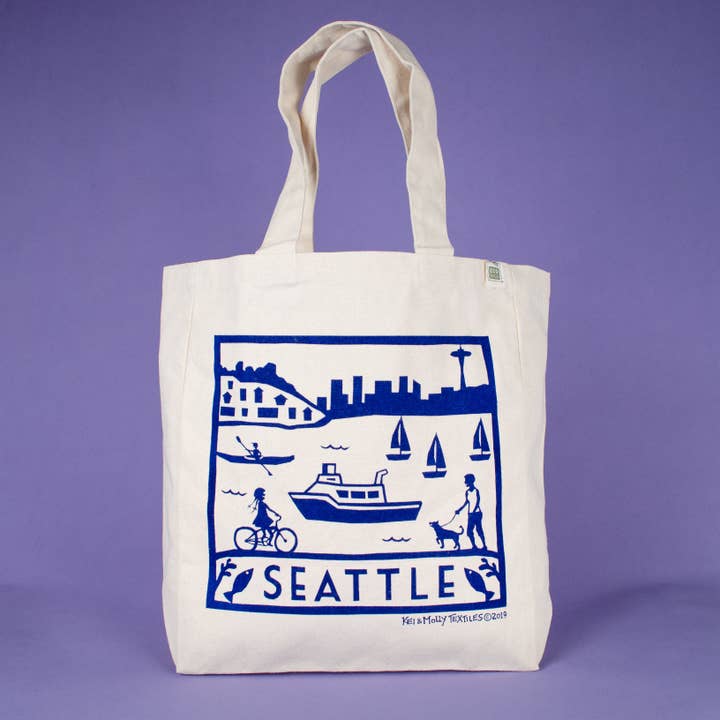 Bolso Tote - Seattle para venta al por mayor de Kei & Molly Textiles, LLC