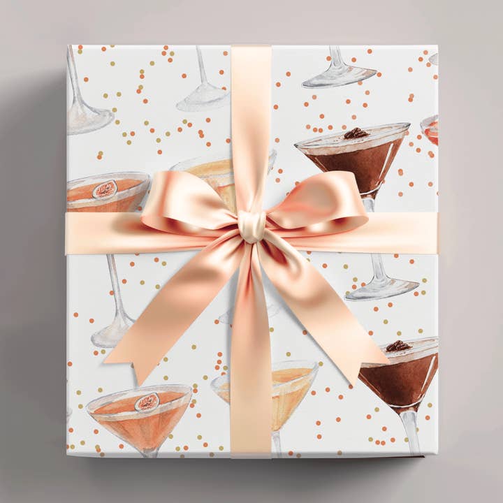Papel de Embrulho Martini por atacado de Wrapping Papered