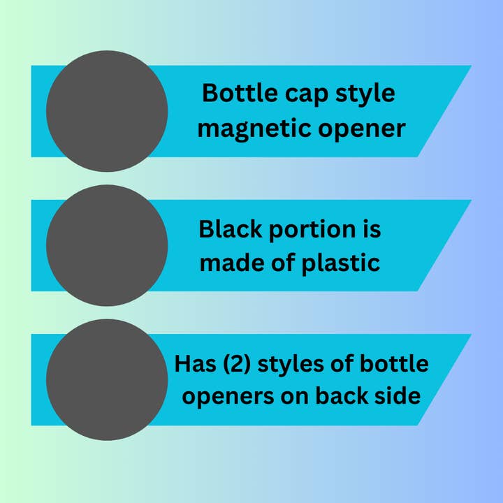 Daisy Lane - Wholesale Bottle/wine opener - Magnetic Beer Bottle Opener, Lets Go Camping Handmade4