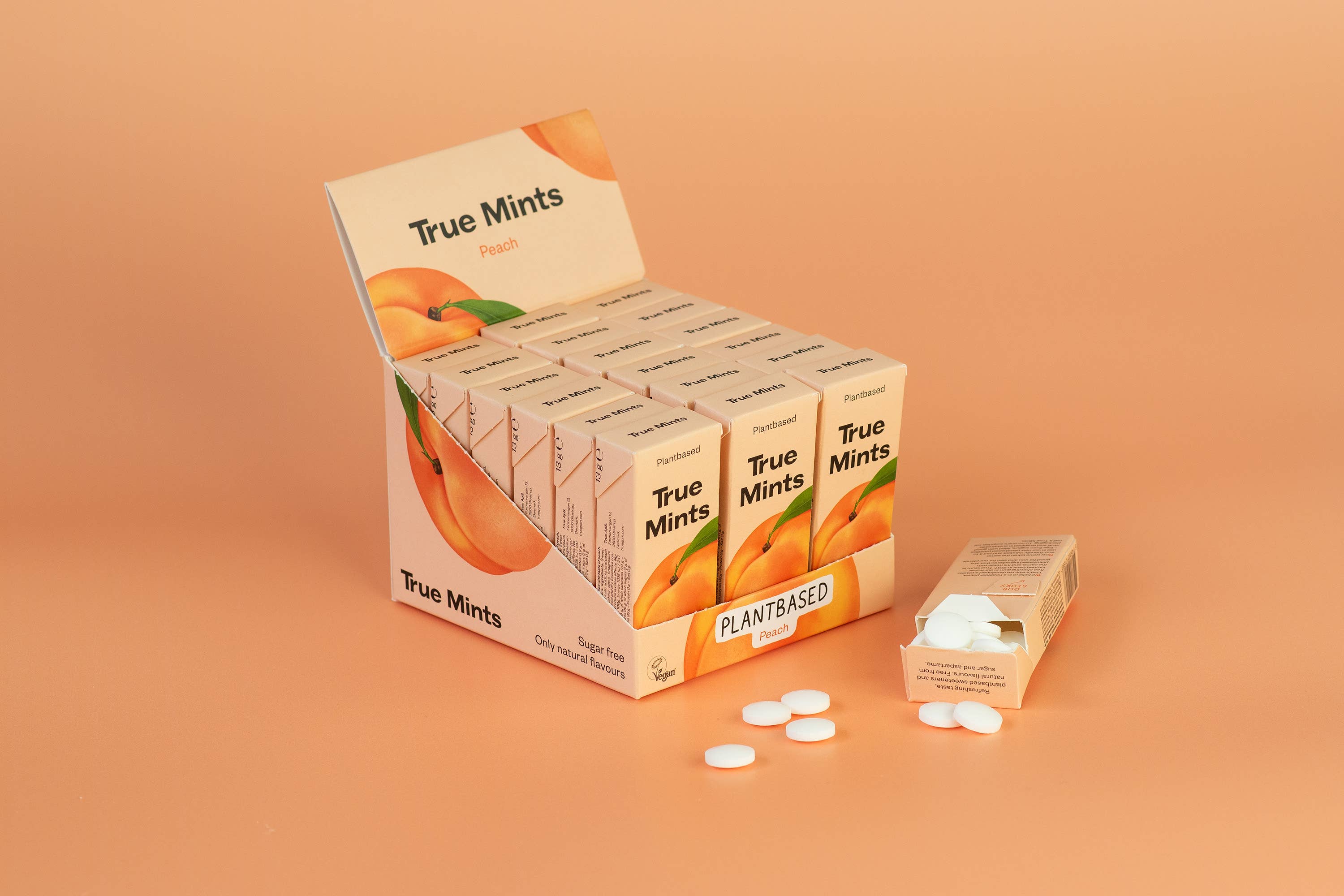 Gourmandise - Wholesale Mints - Plastic free mints Peach flavour True Mints4