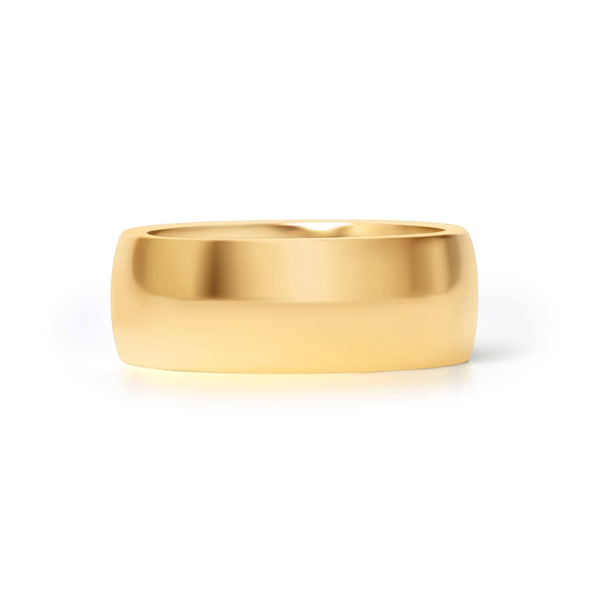 WJW - Wholesale Band/Stacked Ring - Stainless Steel Blank Gold Ring5