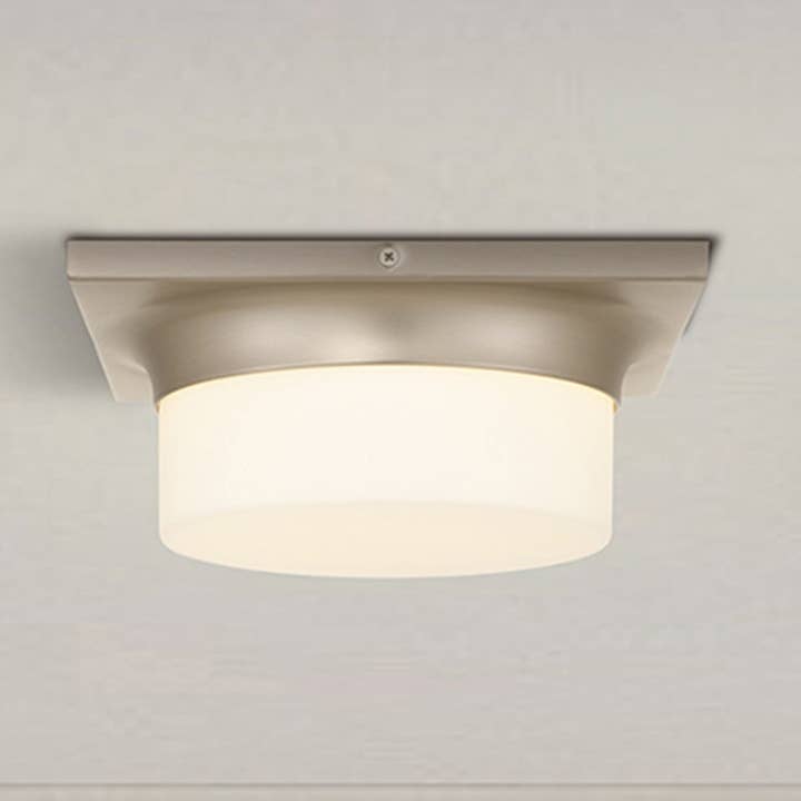 Aura 10" Brushed Nickel LED Flush Mount Ceiling Light for wholesale by Brio Lighting
