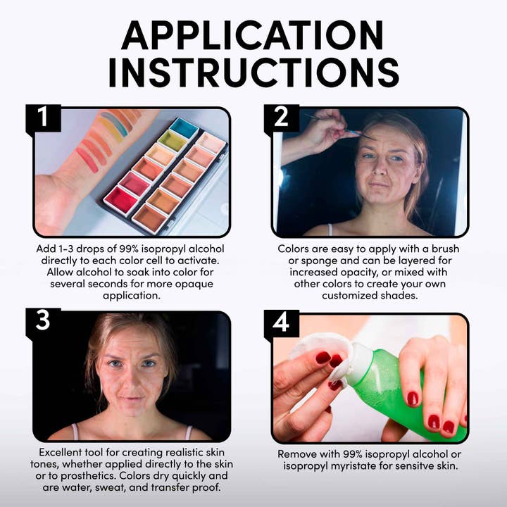 Narrative Cosmetics - Wholesale Face make-up palette - 12 Color Flesh Tone Alcohol Activated Palette7