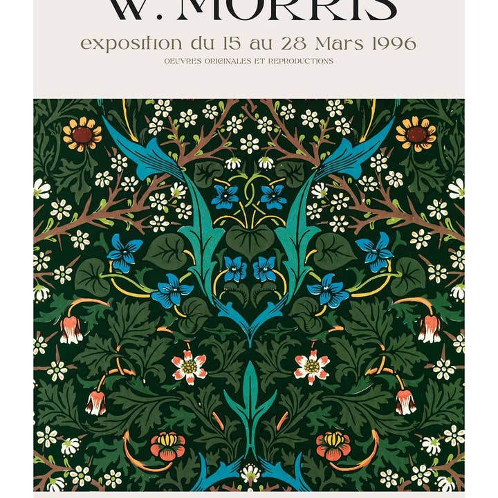 Ink & Drop - Wholesale Poster - William Morris Exhibition Museum Poster