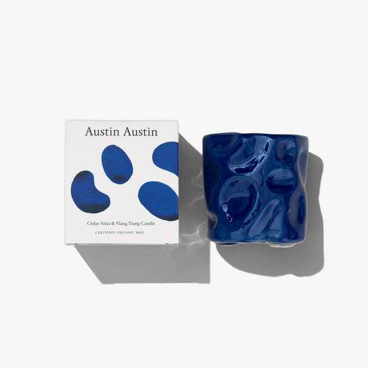Cedar Atlas & Ylang Ylang Scented Candle for wholesale by Austin Austin
