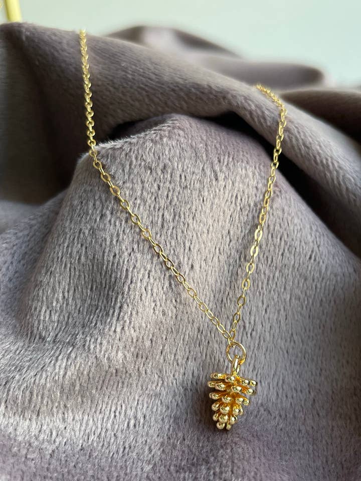 Pine Cone Necklace for wholesale by Absolutely She