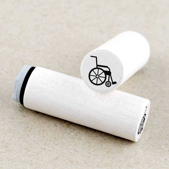Mini stamp wheelchair for wholesale by Merry and Bright
