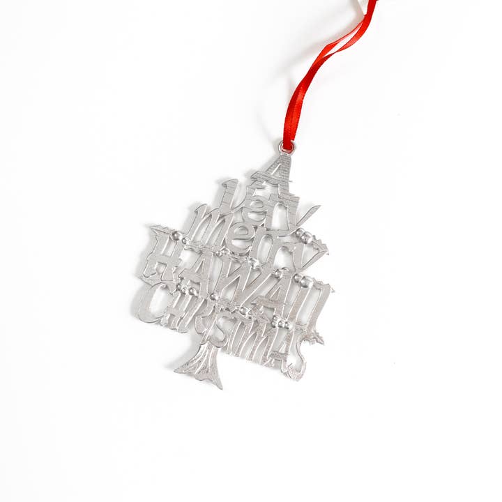 House of Morgan Pewter - Wholesale Ornament - Merry Hawaii Christmas Ornament - Hawaii Gifts4