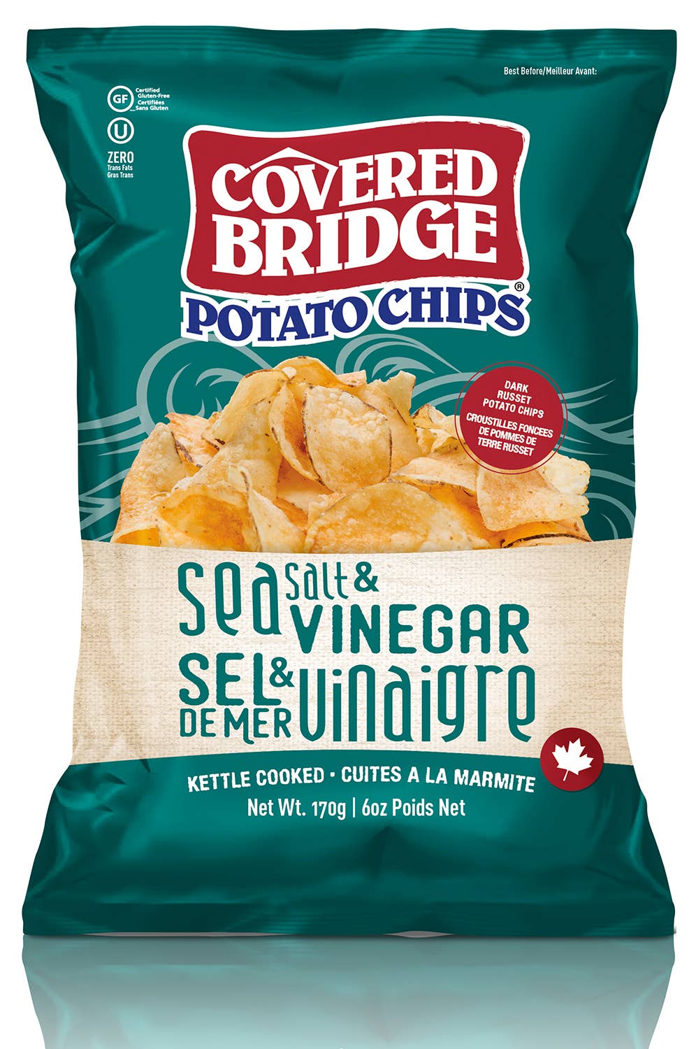 Covered Bridge - Vente Chips - 170g de croustilles de sel et de vinaigre3