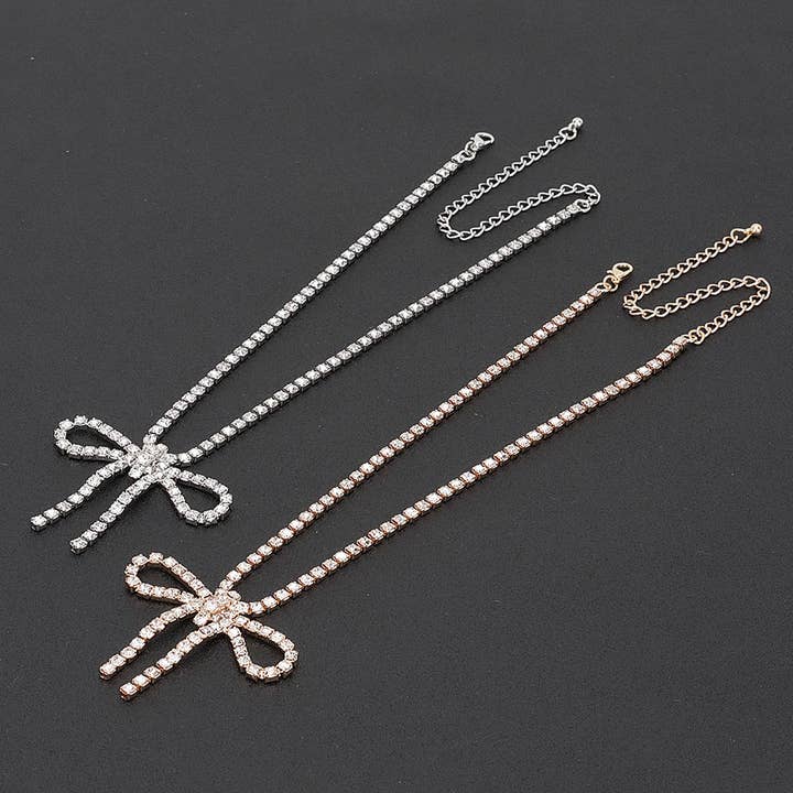 Rhinestone Necklace for wholesale by 3AM BY H&D ACCESSORIES