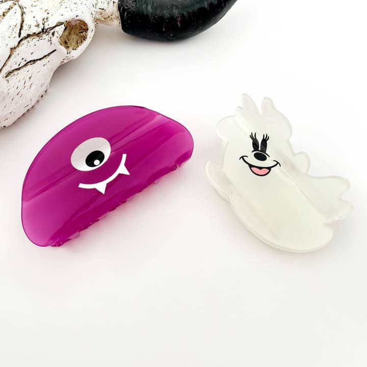 mildstyles - Wholesale Hair Clip - Women's - Cute Cyclops Ghost Acrylic Claw Clip – Spooky & Fun
3