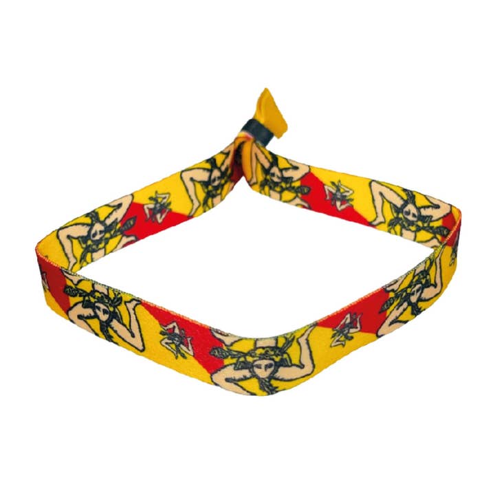 Astur Pins – wholesale Vävt/flätat armband – Armband – Siciliens regionsflagga – Italien – P1703