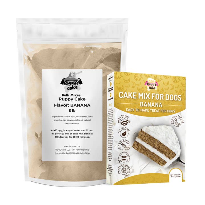 Puppy Cake LLC - Wholesale Pet Treats - Dog - Bulk Puppy Cake - Dog Birthday Cake Mix - 5 lb. Bag