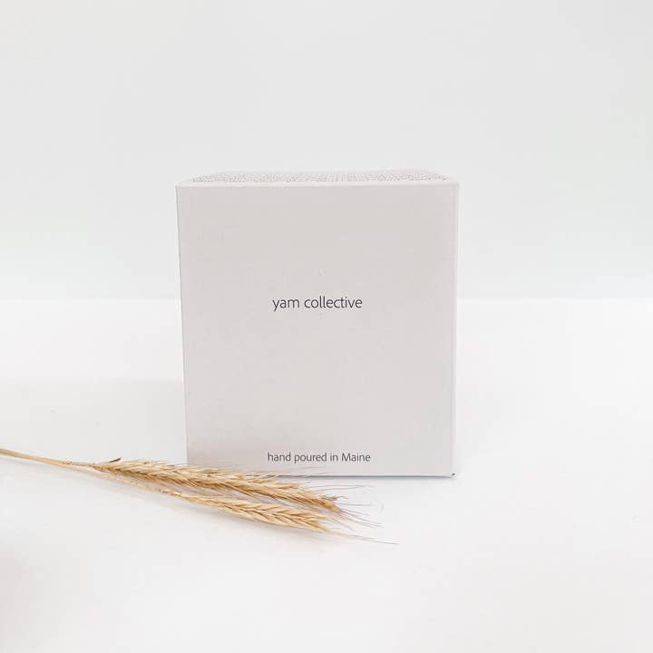 yam collective - Wholesale Jar/Filled Candle - Heat Wave - 13 oz Melon + Cucumber Matte White Glass Candle