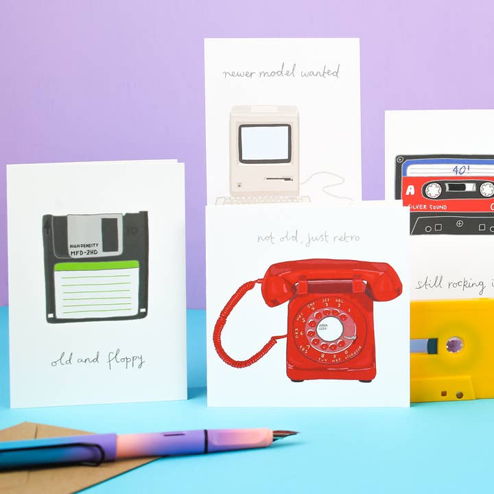 You've Got Pen On Your Face - Wholesale Birthday Card - Floppy Disc Birthday Card | Funny Birthday Card | Male Card