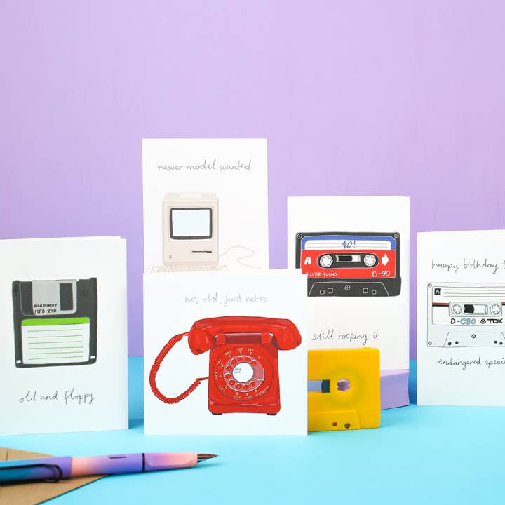 You've Got Pen On Your Face - Wholesale Birthday Card - Funny Retro Phone Birthday Card | Unisex Greeting Card4