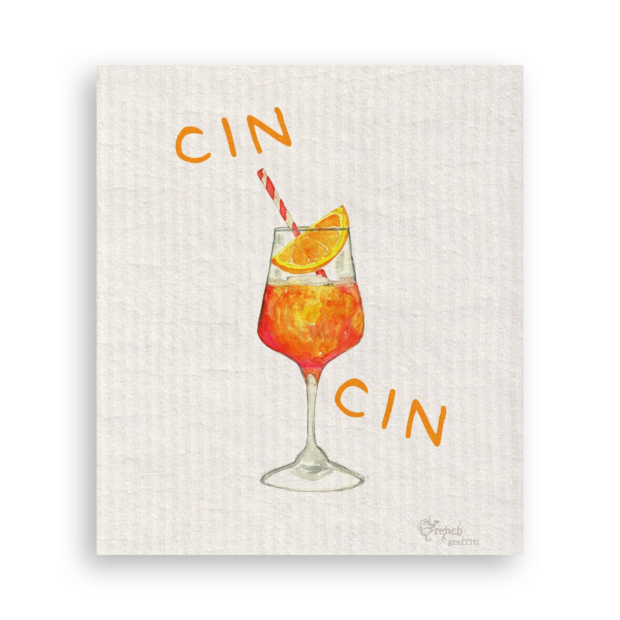 French Graffiti – wholesale Tea towel – Aperol Spritz16