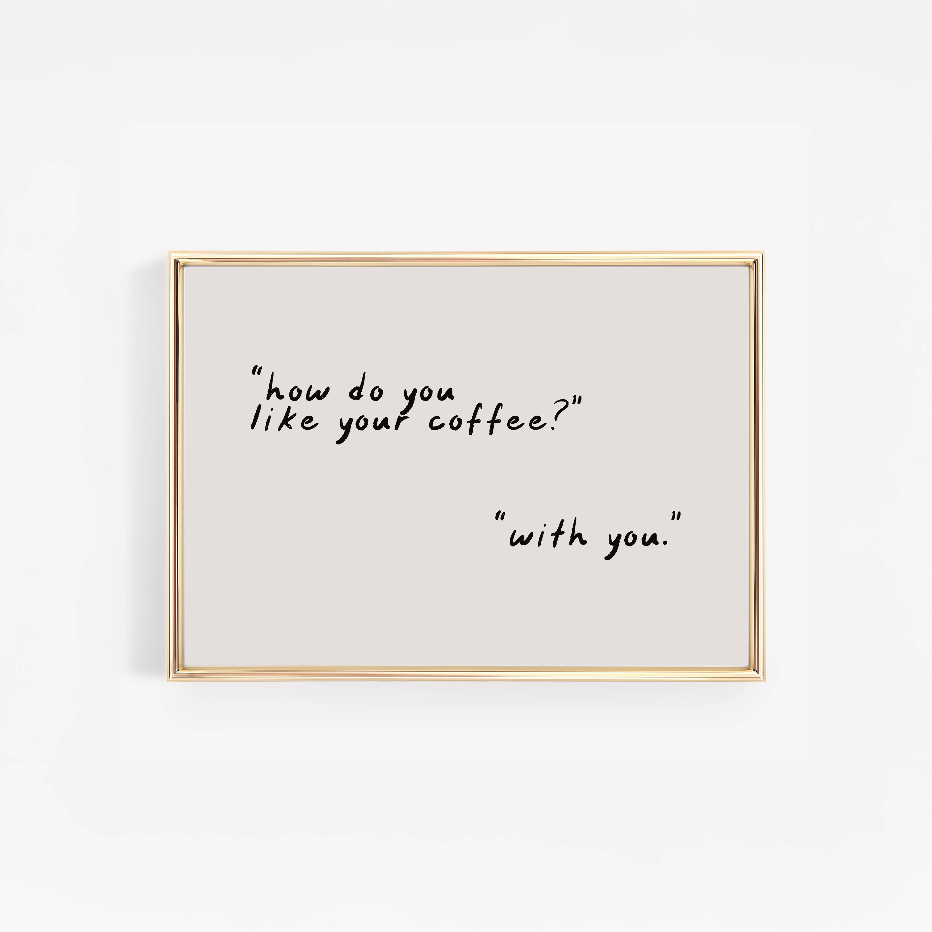 KIKIANDNIM - Wholesale Art Print - How Do You Like Your Coffee Typography | Coffee Shop Decor1
