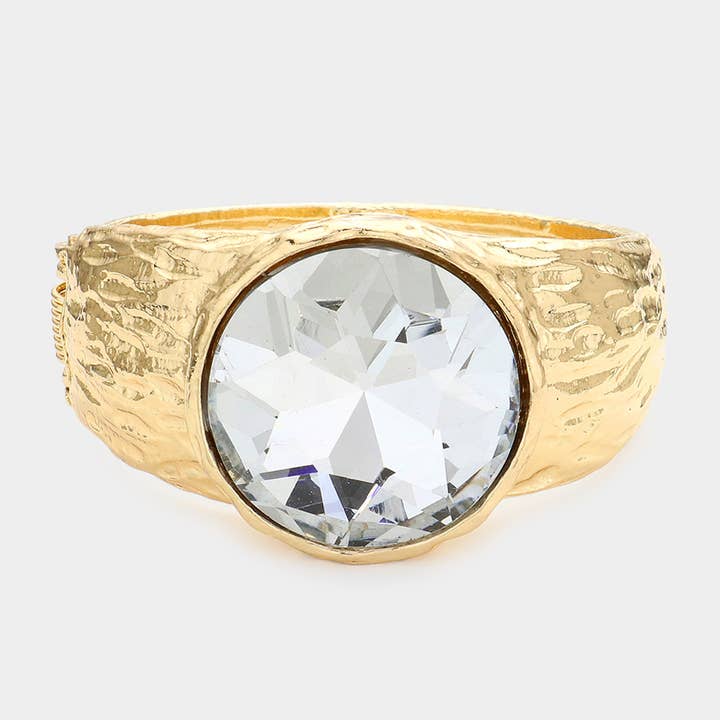 Runder Stein-Scharnierarmreif für den Großhandel von Sensibling Corp.