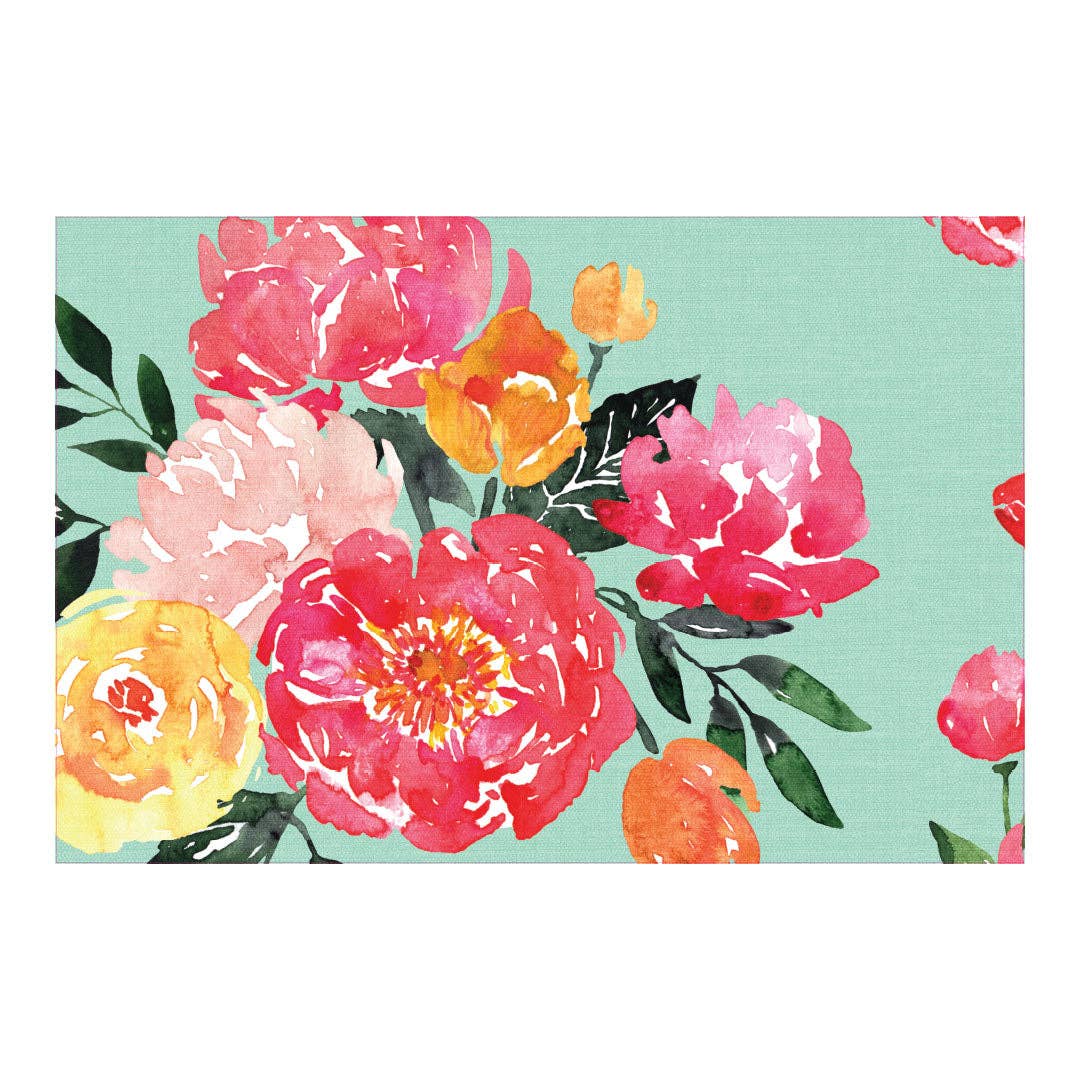 Carolina Creekhouse - Vente Tapis de sol - Anna FloorFlat | Aqua - Tapis en vinyle de qualité supérieure0