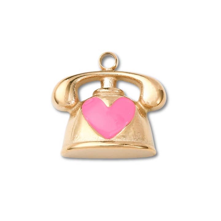 Telephone Heart Gold Charm and other Purchase Wholesale pièce téléphone. Free Returns & Net 60 Terms on Faire trending on Faire.