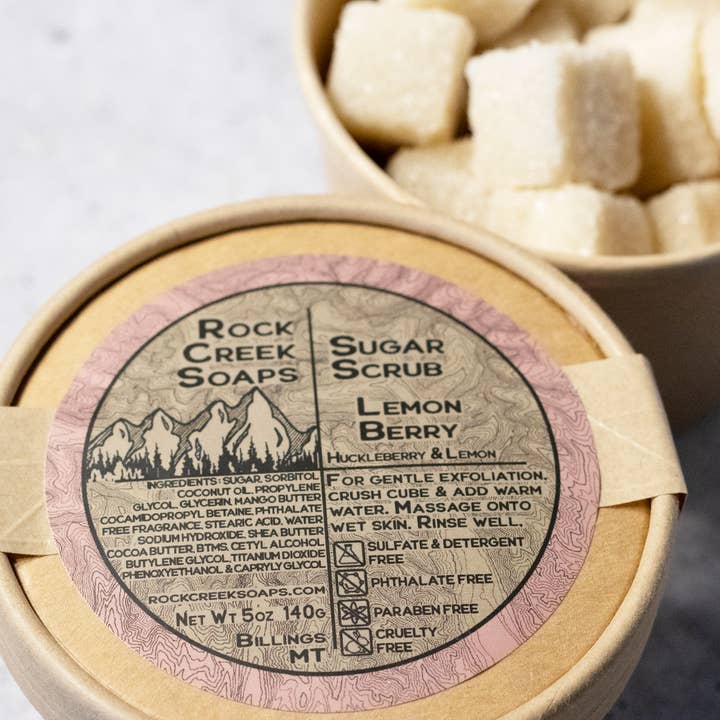 Rock Creek Soaps - Wholesale Body Scrub/Exfoliant - Sugar Scrub | Lemon Berry5