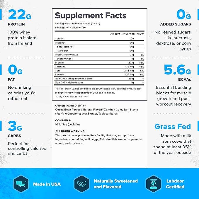 Legion Athletics, Inc. – Großhandel Protein-/Superfood-Pulver – Legion Whey+ Proteinpulver Schokolade - 78 Portionen