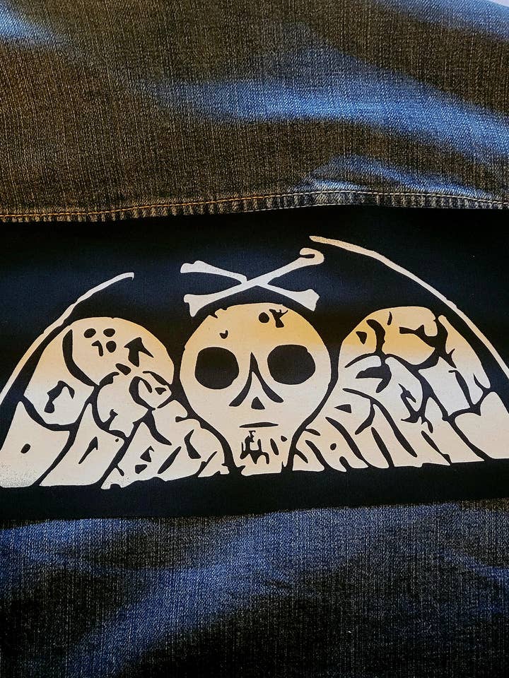 Memento Mori Sew On Back Patch for wholesale by Femmearchist