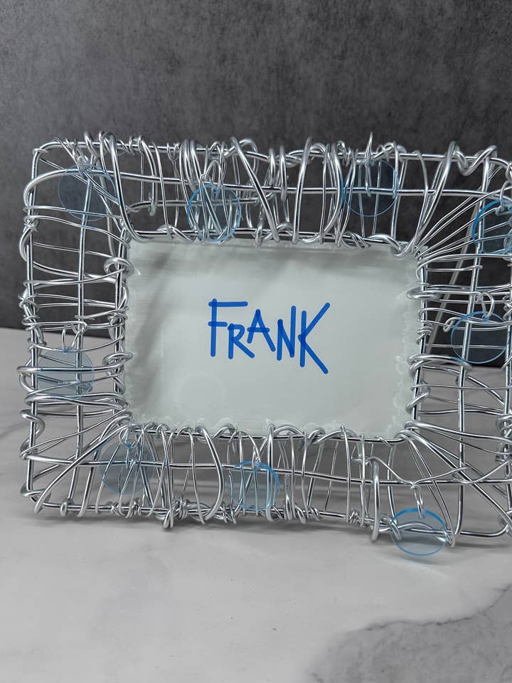 Moldura Fotográfica “Spot” Wire (Janela horizontal de 4" x 6") Azul por atacado de Frank Steil San Francisco