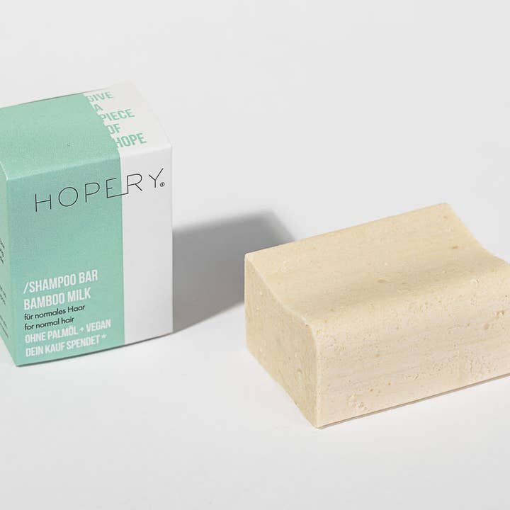 Hopery - Wholesale Shampoo Puck/Solid Shampoo - /BAMBOO MILK shampoo bar - for normal hair 95g