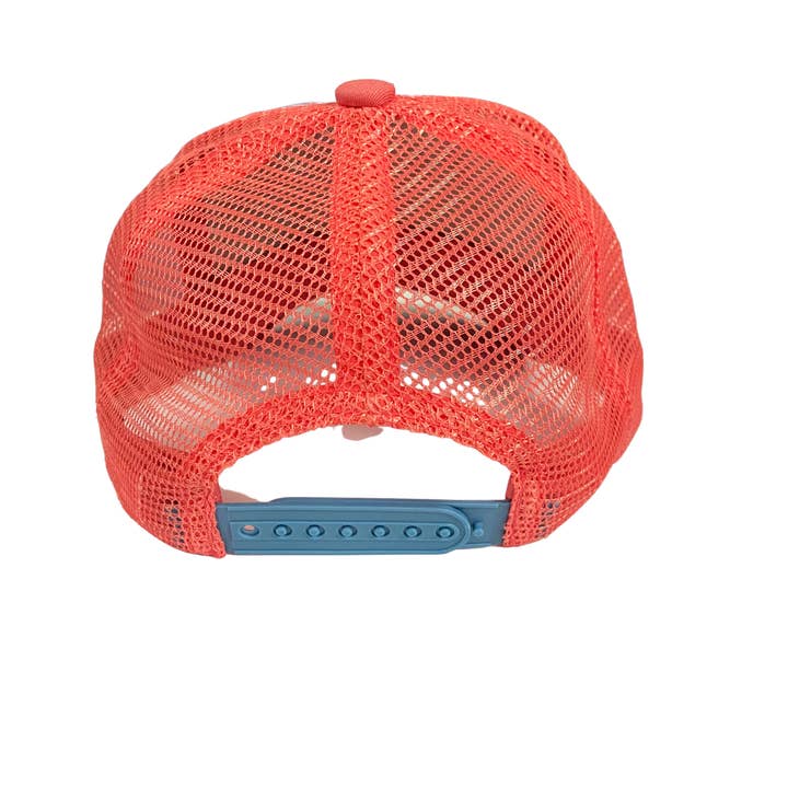 Wild Child Hat Co – wholesale Trucker hat – Women’s – Lobster Seersucker Trucker Hat